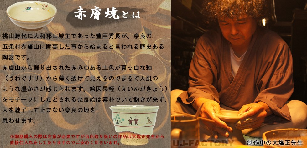 古　赤膚焼　お福香合 古 赤膚焼 お福香合