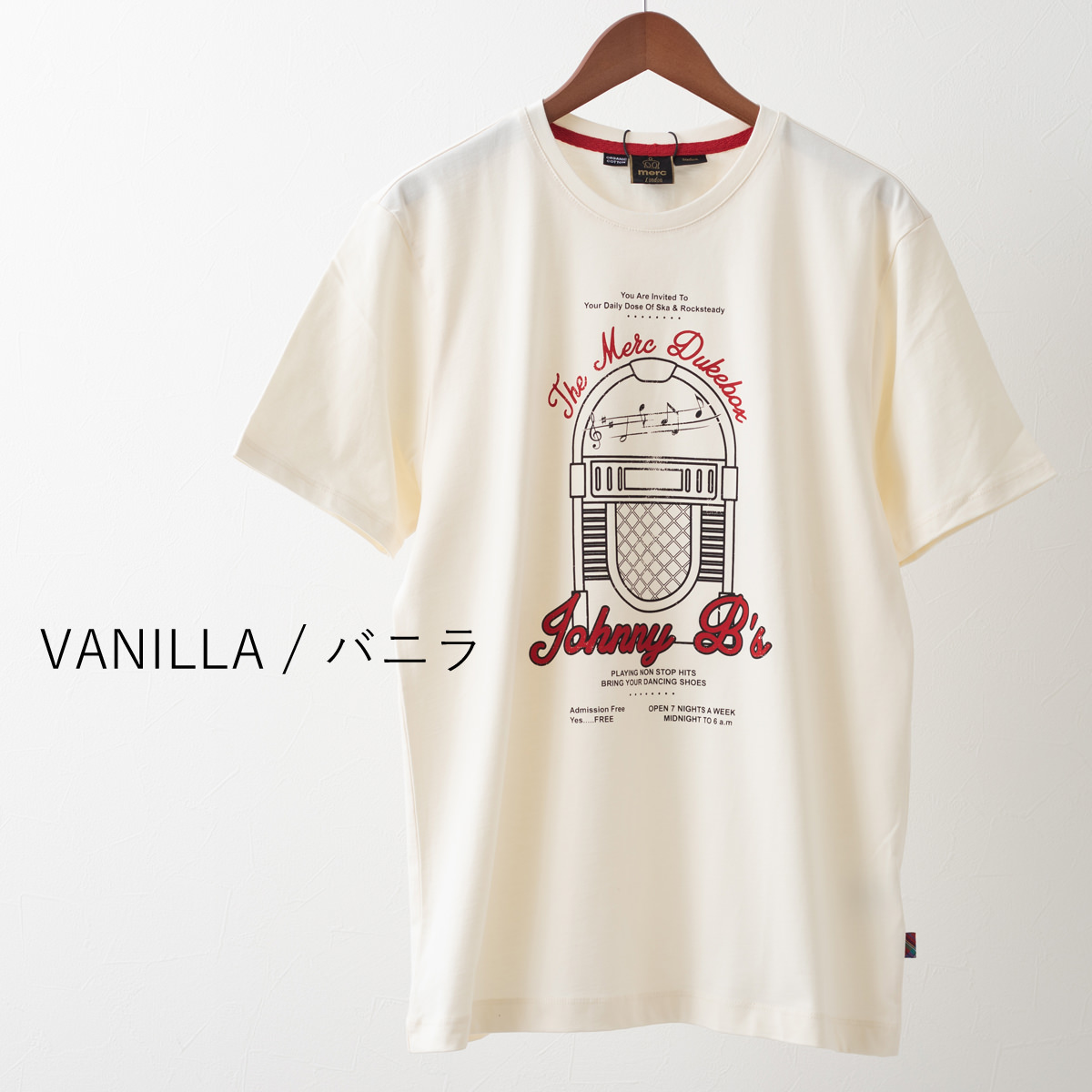 merc メルクロンドン メンズ Tシャツ オーガニックコットン ジューク 