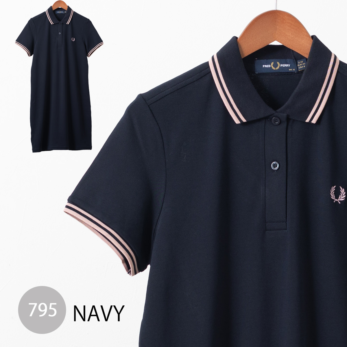 フレッドペリー レディース ポロシャツ ワンピース 半袖 Fred Perry 