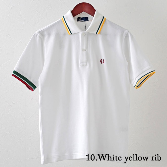 フレッドペリー Fred Perry ポロシャツ ポロ クレイジーカラー リブ ピケ 鹿の子 日本製 4色 ネイビー ブラック ホワイト メンズ