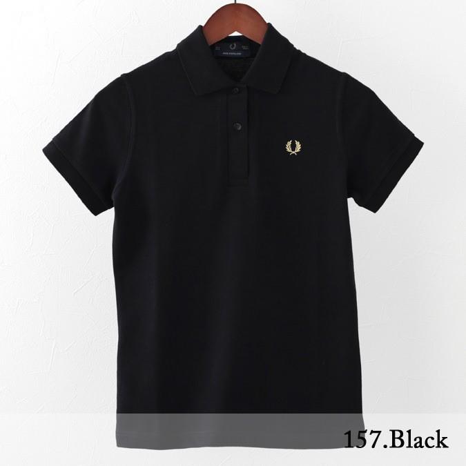 フレッドペリー Fred Perry ポロシャツ G3 英国製 The Original One Colour 2色 ブラック ホワイト レディース｜ukclozest｜02