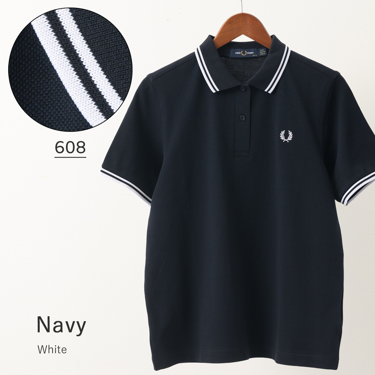 【未使用】FRED PERRY G3600 ポロシャツ 半袖サイズ10 FRED PERRY（フレッドペリー） レディース ポロシャツ ポロ 半袖 G3600