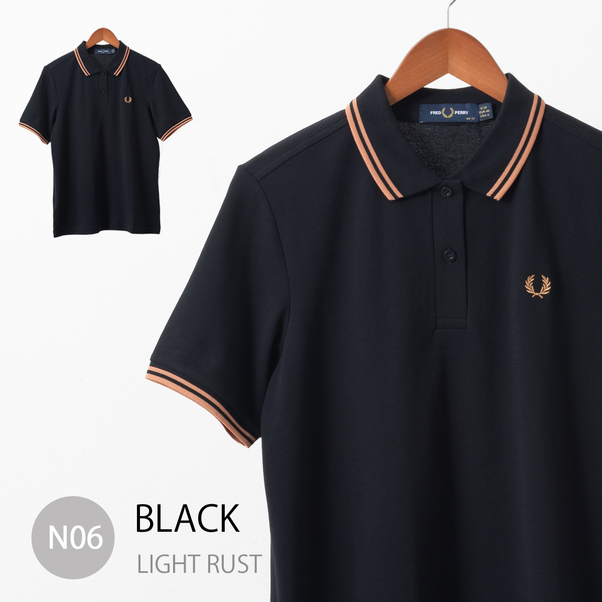 フレッドペリー レディース ポロシャツ ポロ 半袖 G3600 Fred Perry ティップライン 5色 トラッド プレッピー 正規販売店