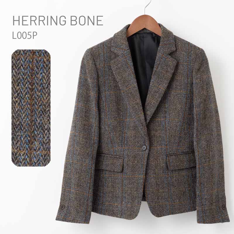 ハリスツイード レディース ジャケット Harris Tweed Clothing チェック ファインウール ウィメンズ Pure Fine Wool Jacket 上着 ハリス ツイード