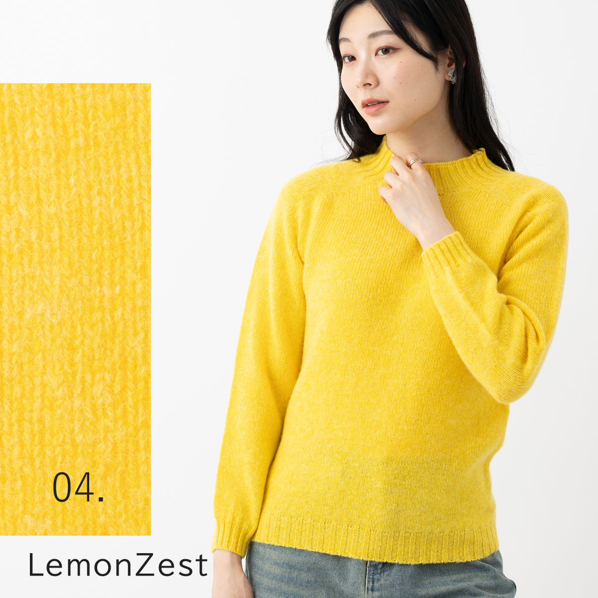 Harley of SCOTLAND(ハーレーオブスコットランド) レディース モック Harley of SCOTLAND(ハーレーオブスコットランド) レディース モック