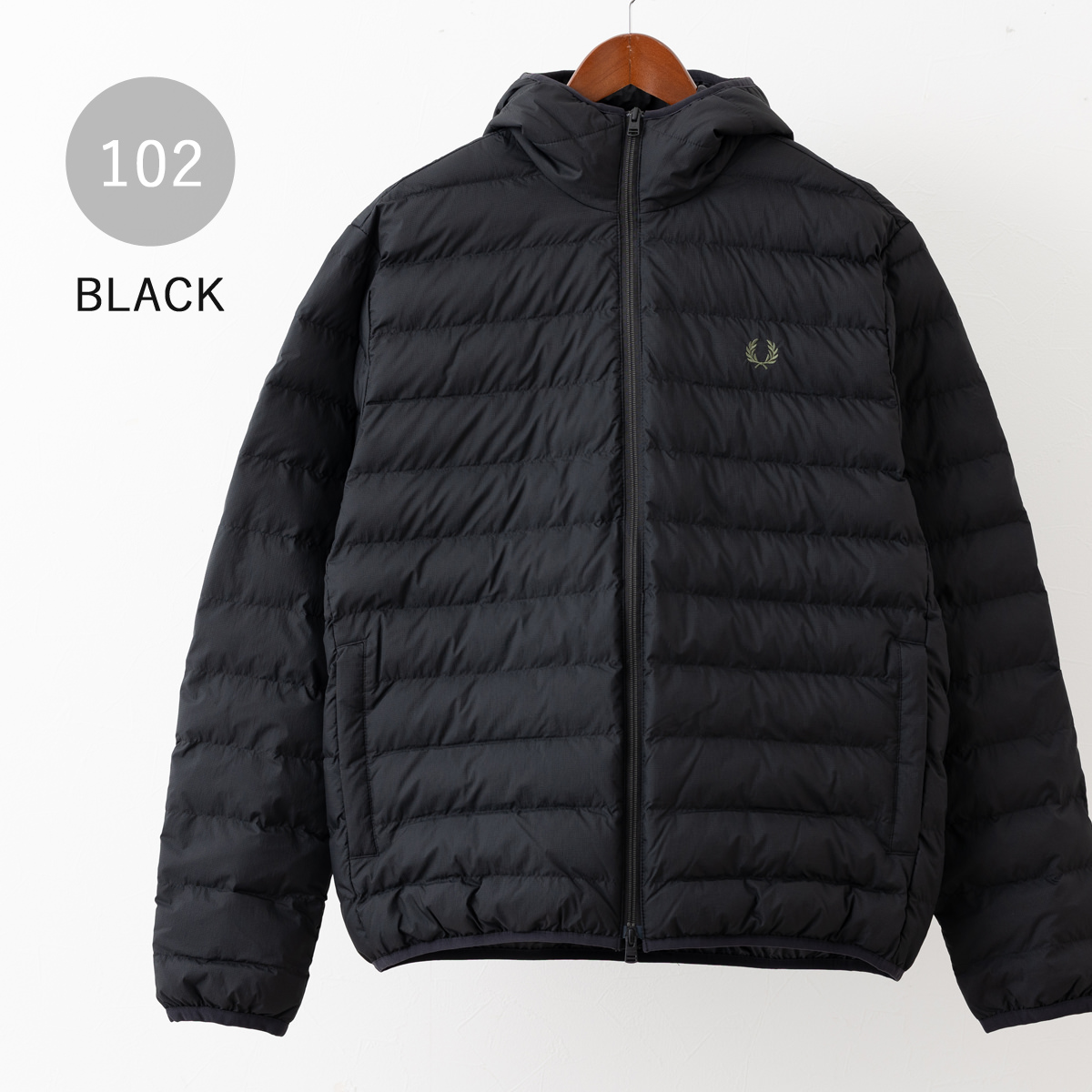 FRED PERRY（フレッドペリー） フード付きパデッドジャケット 中綿
