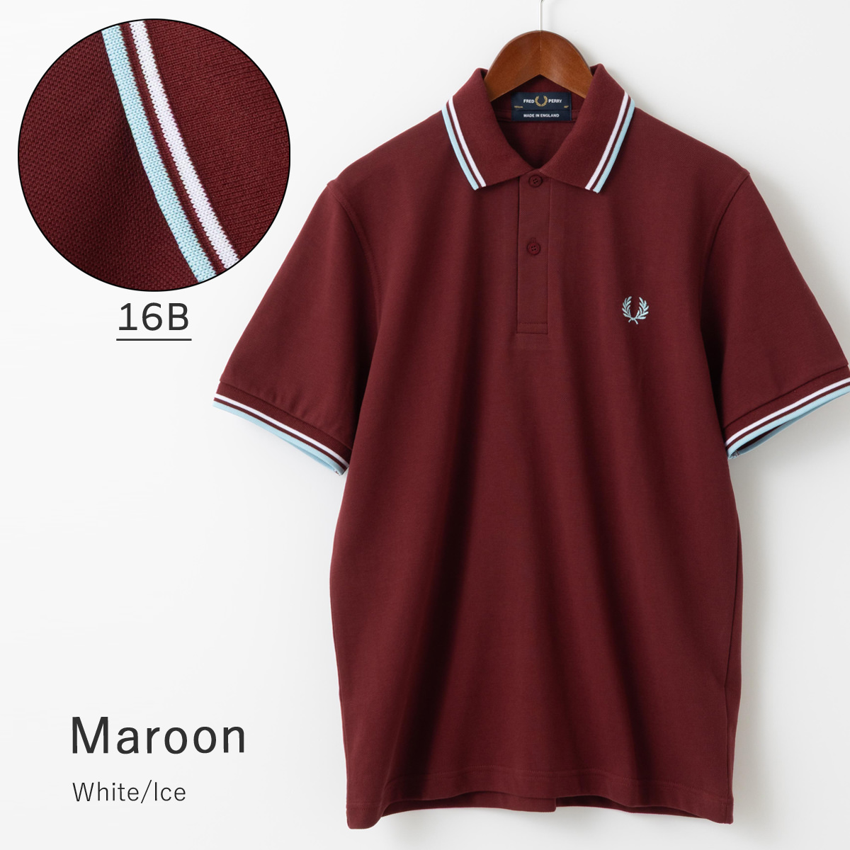 FRED PERRY（フレッドペリー） ポロシャツ Fred Perry M12 ホワイト