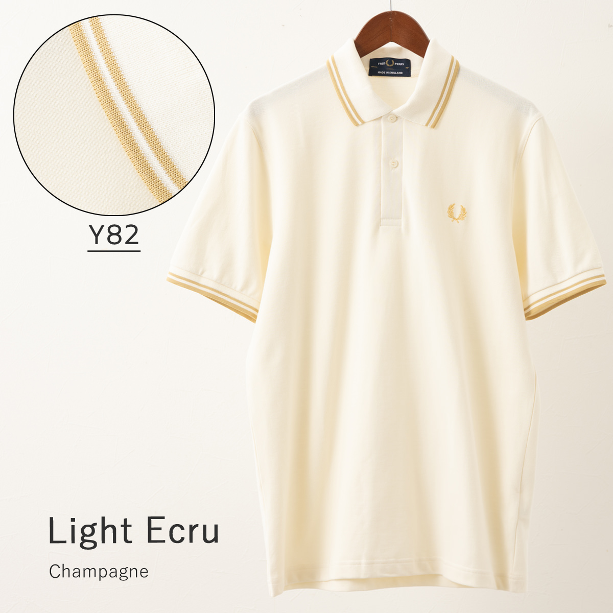 FRED PERRY（フレッドペリー） ポロシャツ Fred Perry M12 ホワイト