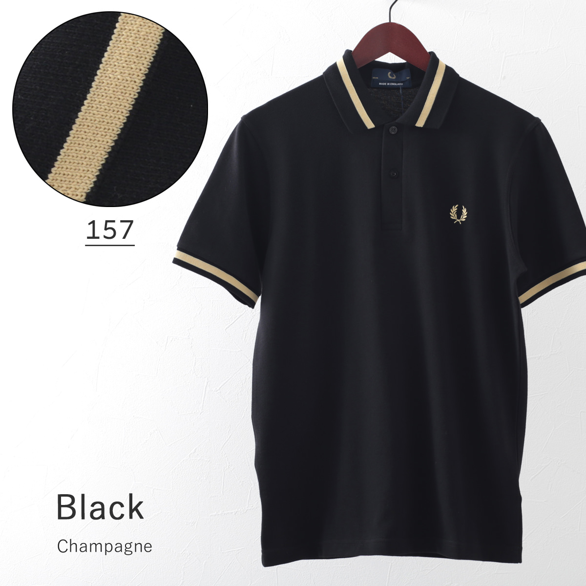 FRED PERRY（フレッドペリー） ポロシャツ ポロ シングル ティップ