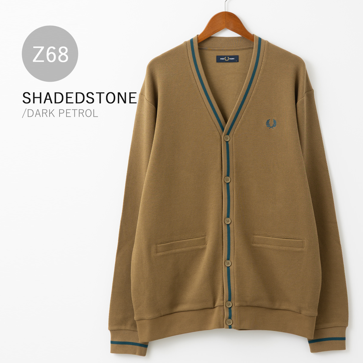 【新品未使用】FRED PERRY カーディガン FRED PERRY（フレッドペリー） カーディガン Cable Knit Cardigan