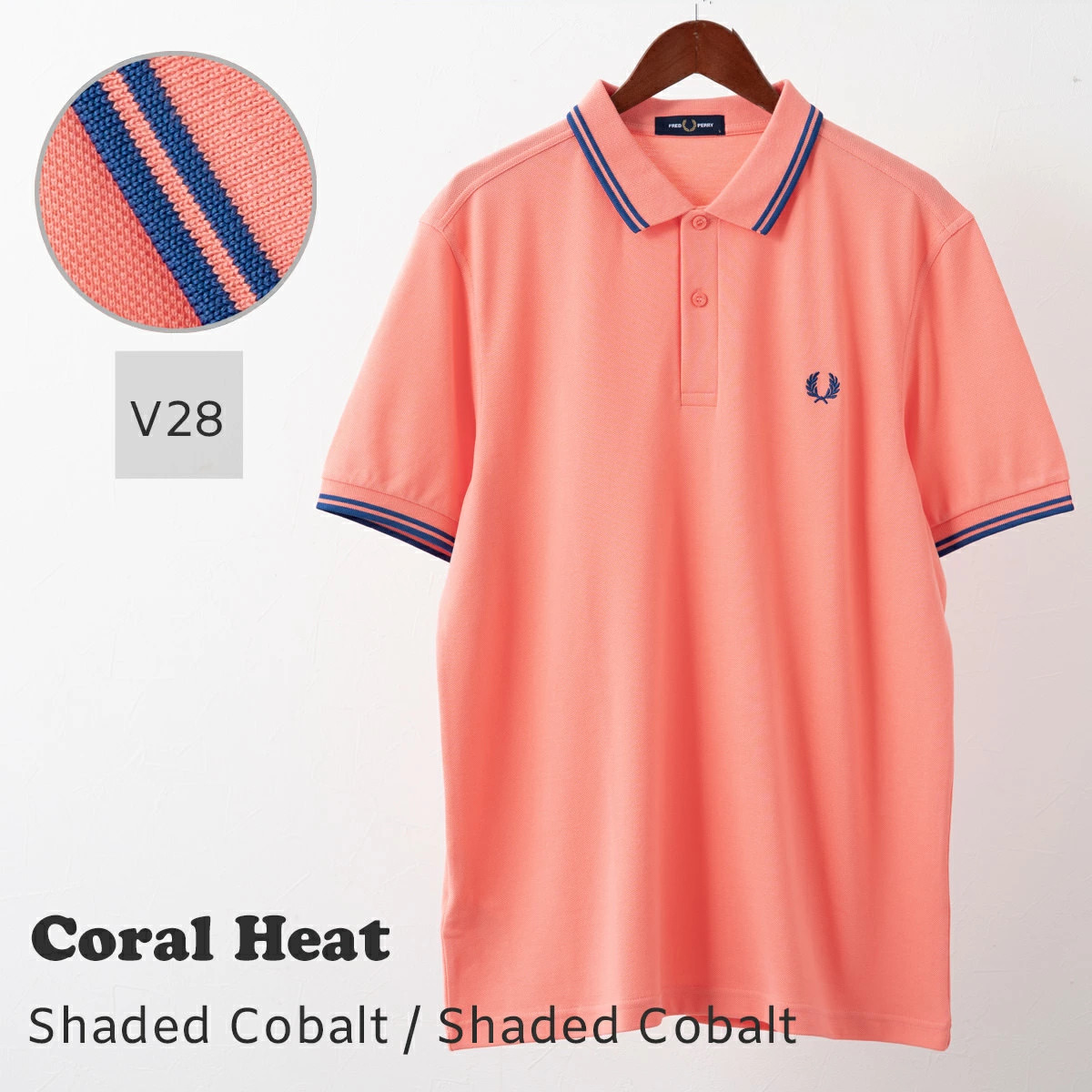 ワインレッド シャツ（FRED PERRY／メンズポロシャツ）（袖