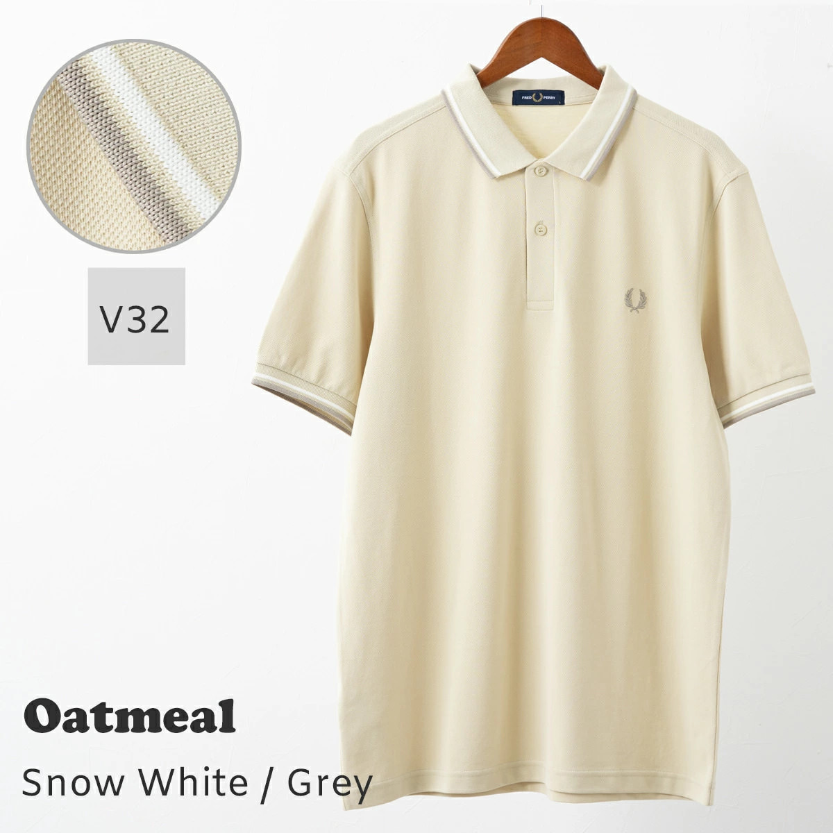 FRED PERRY ポロシャツ M3600 ホワイト フレッドペリー FRED PERRY The Fred Perry Shirt M3600