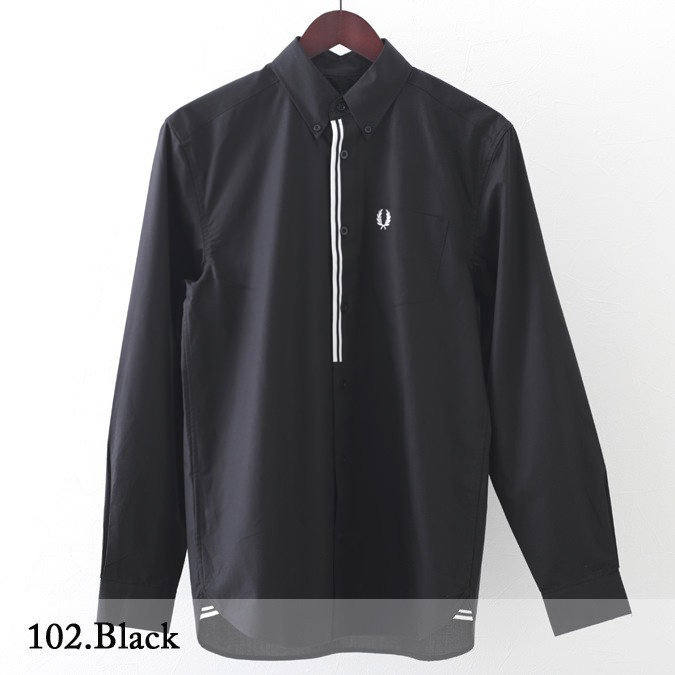 フレッドペリー メンズ 長袖シャツ Fred Perry テープ プラケット 3色 ブラック スノーホワイト カーボンブルー ビジネス プレッピー :  m8562 : クローゼスト - 通販 - Yahoo!ショッピング