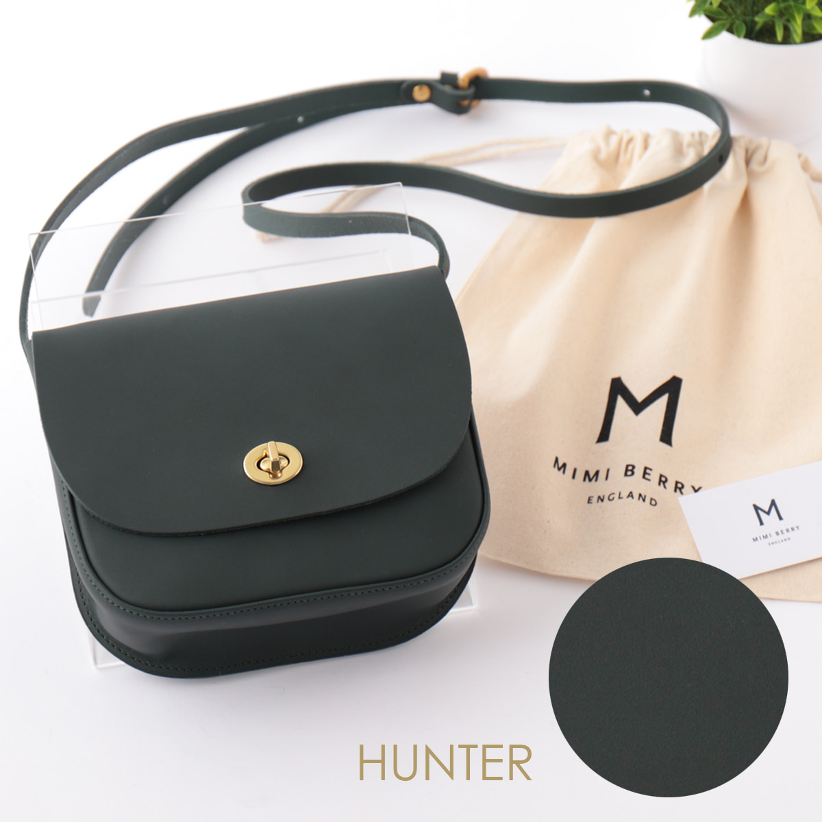 Mimiberry レザーショルダーバッグ ブラック フランシス ショルダー
