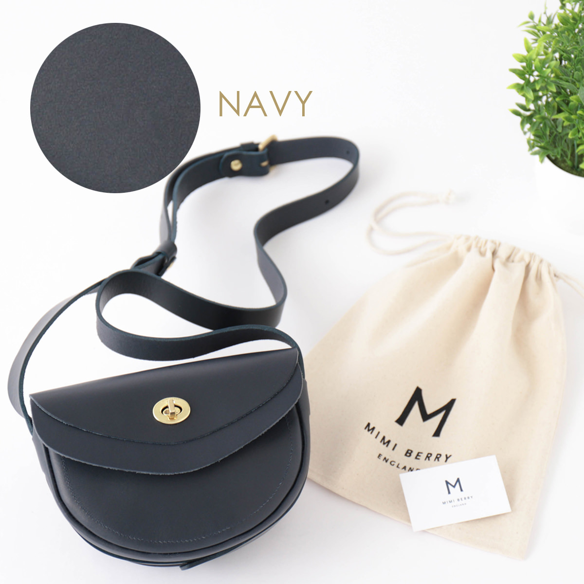 MIMI BERRY ミミベリー 正規品 本革レザー ショルダー バッグ LUNDY 