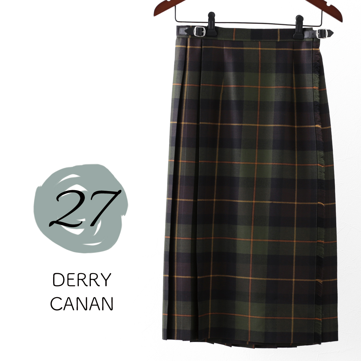 美品！O'NEILL OF DUBLIN クラシックキルト　ロングスカート O'NEIL of DUBLIN（オニールオブダブリン） キルトスカート 83cm