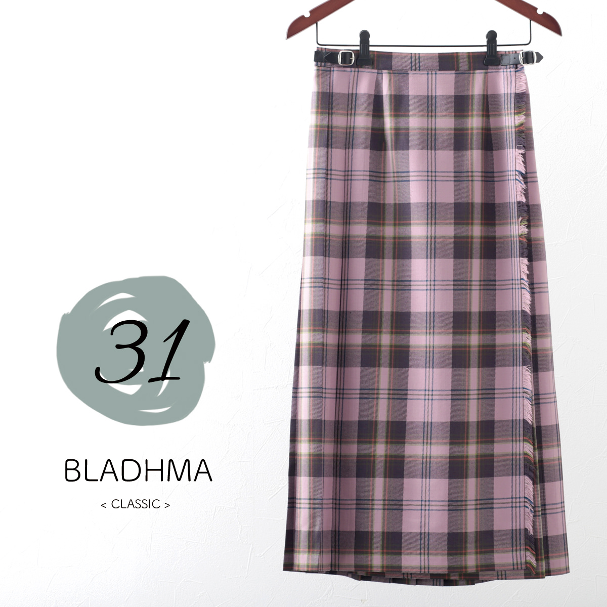 O'NEILLオニールオブダブリン ウーステッドウールキルトスカート O'NEIL of DUBLIN（オニールオブダブリン） オニール オブ ダブリン