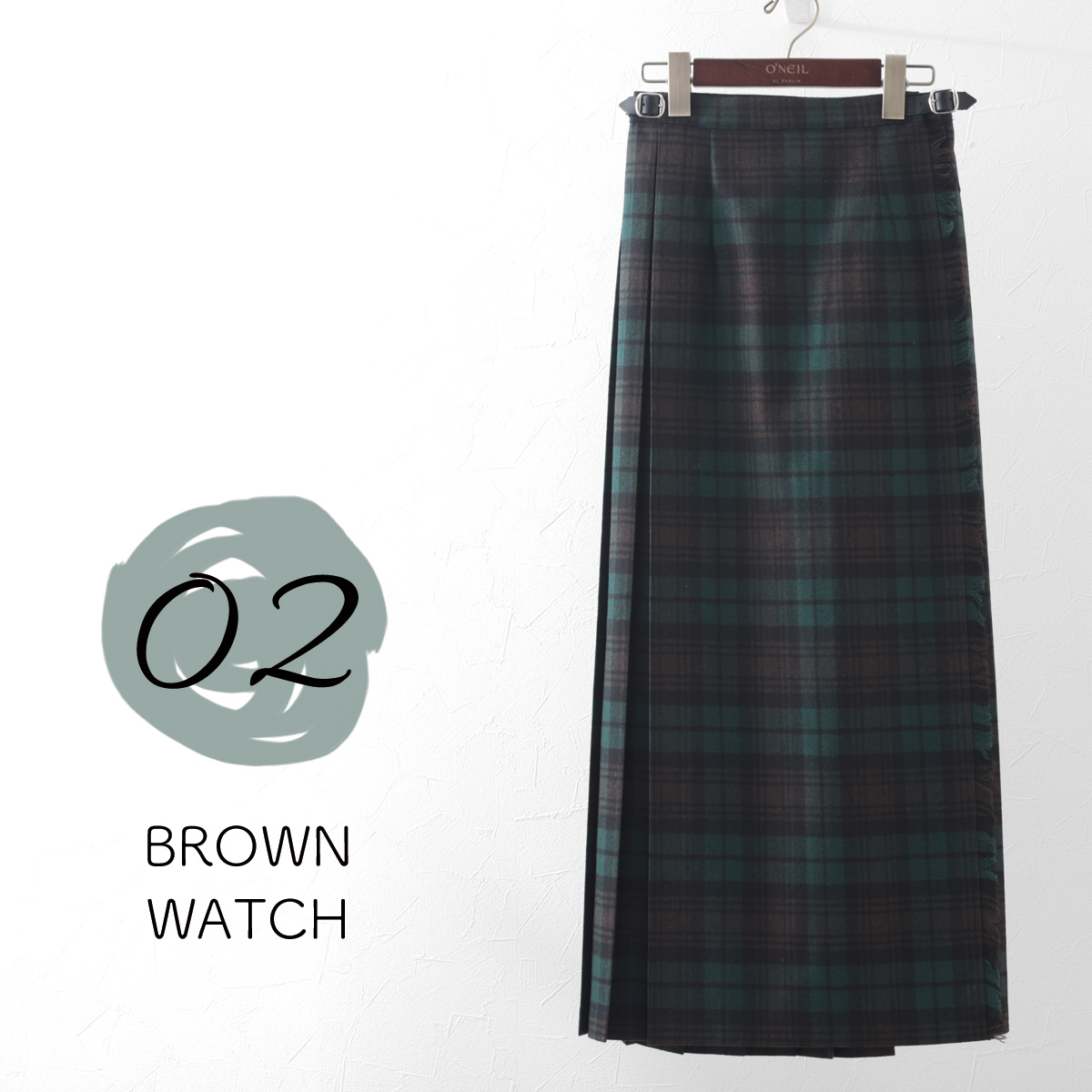 O'NEIL of DUBLIN（オニールオブダブリン） キルトスカート ウール