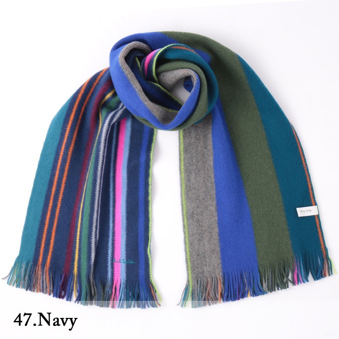 Paul Smith（ポール・スミス） マフラー リバーシブル スカーフ ウール