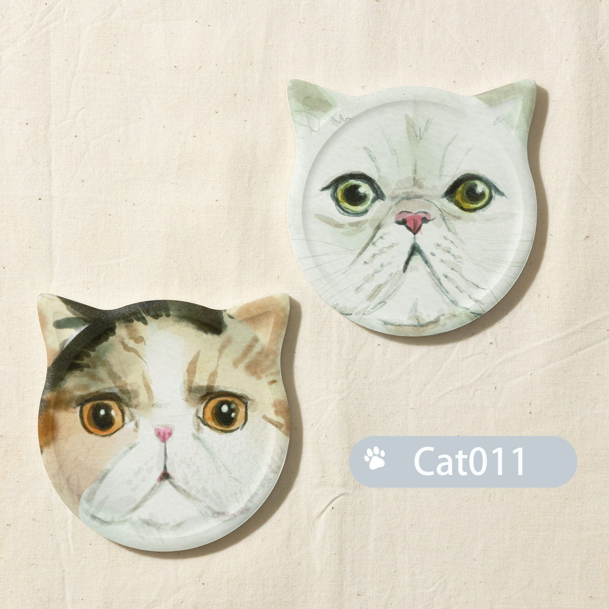 Jubilee（ジュビリー） セラミック キャットフェイス コースター 猫 顔