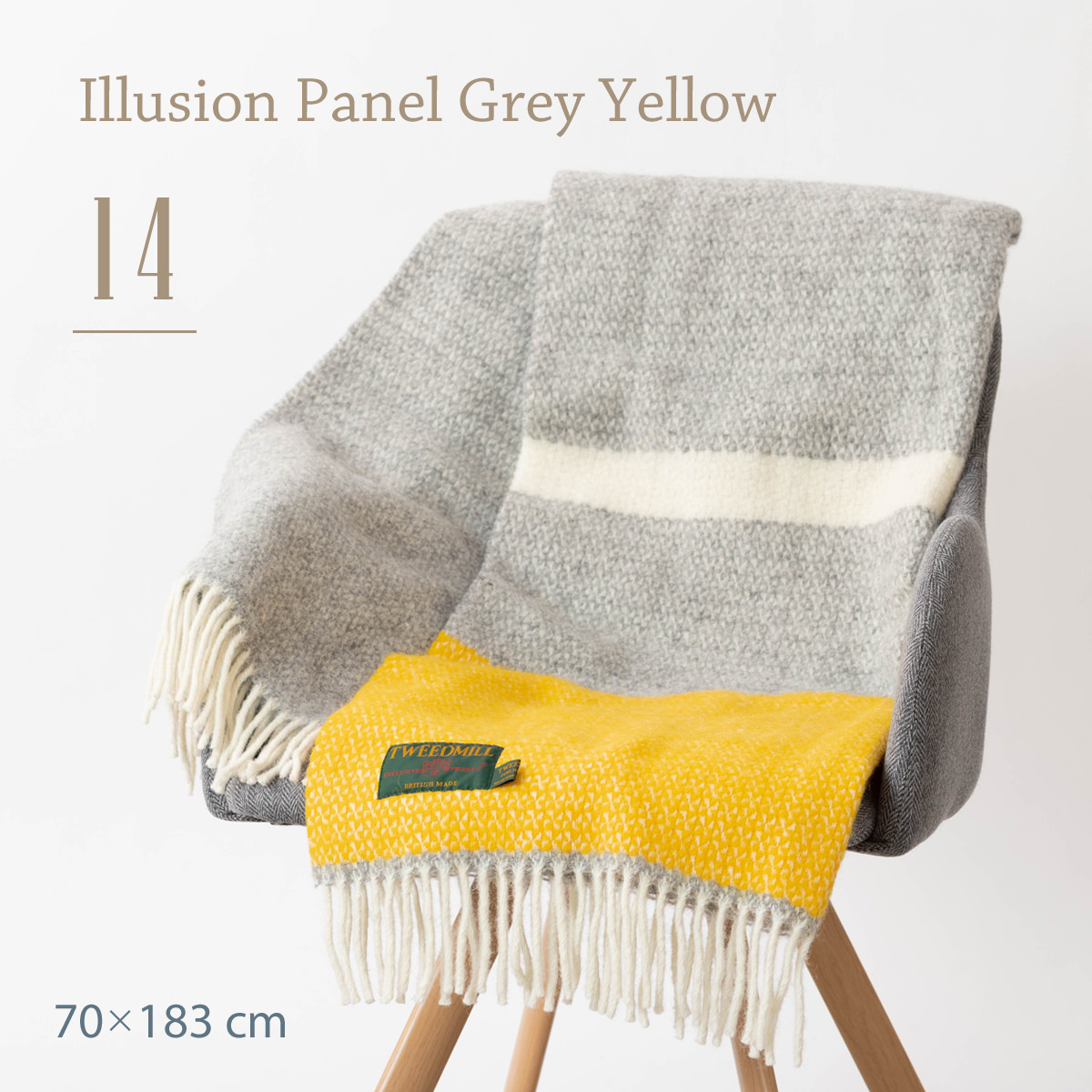 TWEED MILL（ツイードミル） ブランケット ラグ 70x183cm タータン