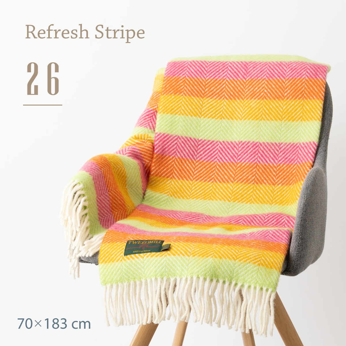 TWEED MILL（ツイードミル） ブランケット ラグ 70x183cm タータン