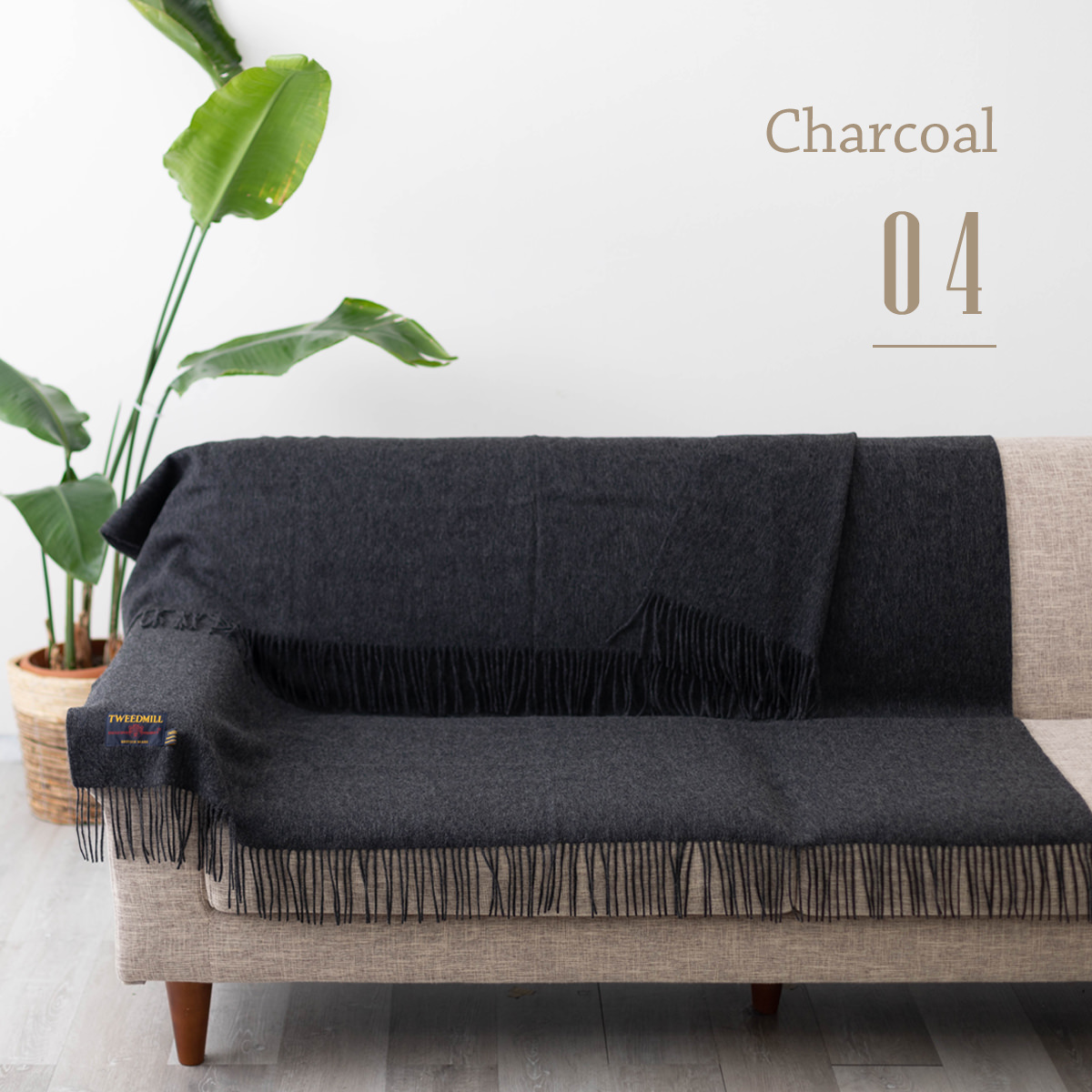 TWEED MILL（ツイードミル） ラムウール ラグ ブランケット スロー 140