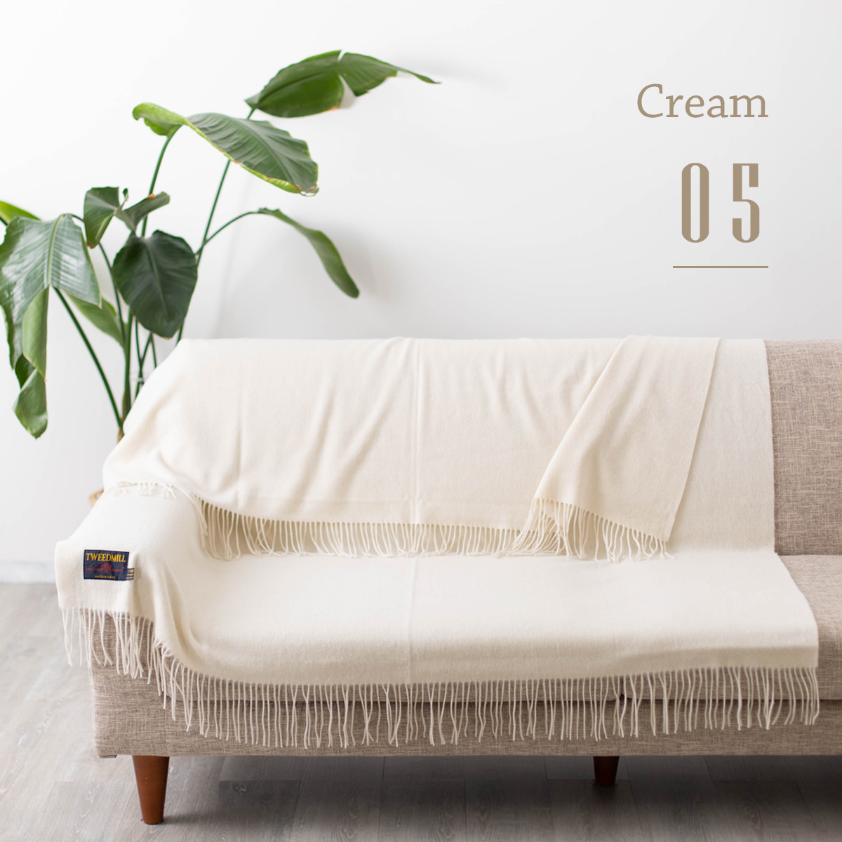 TWEED MILL（ツイードミル） ラムウール ラグ ブランケット スロー 140