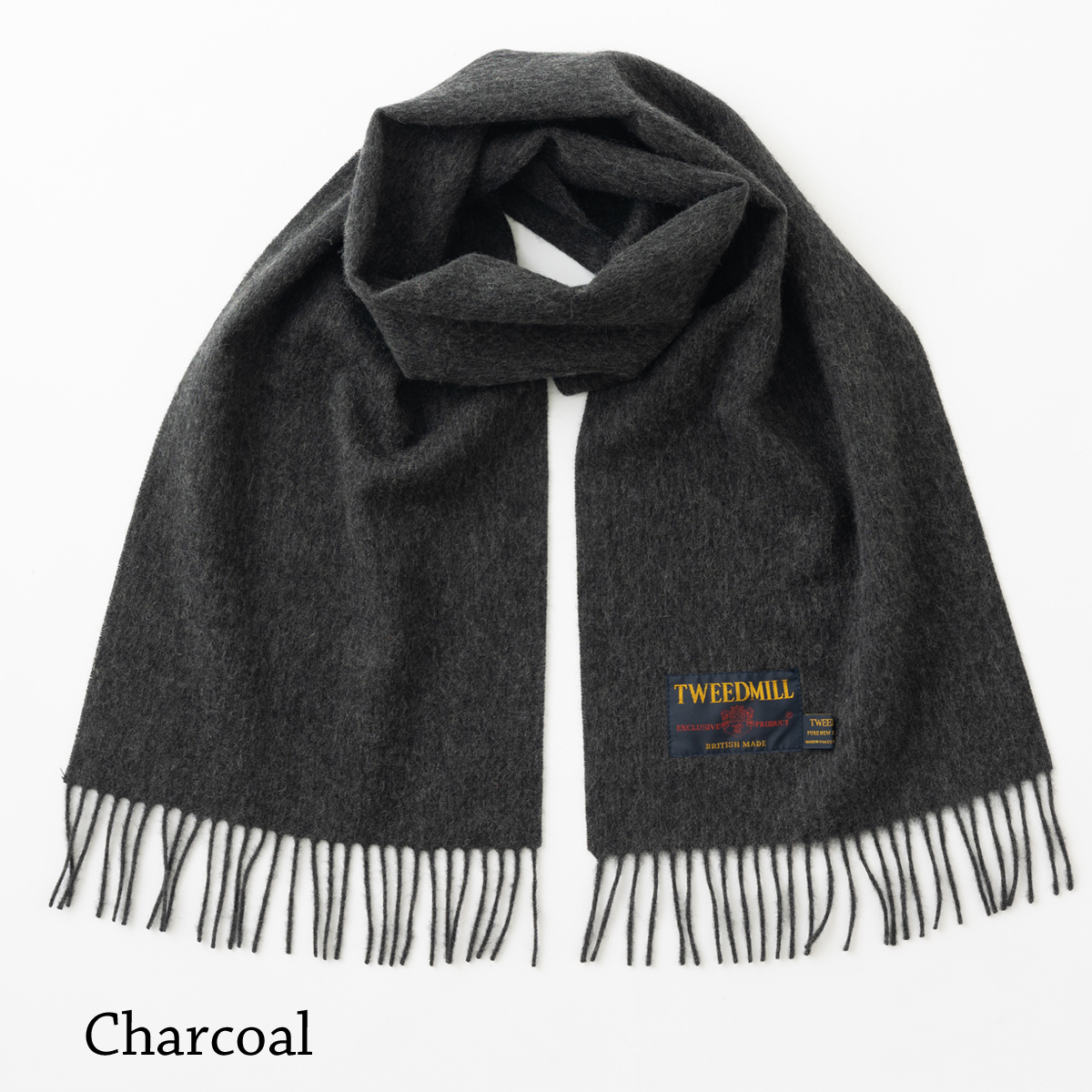 TWEED MILL（ツイードミル） ラムウール マフラー 30×160cm スカーフ
