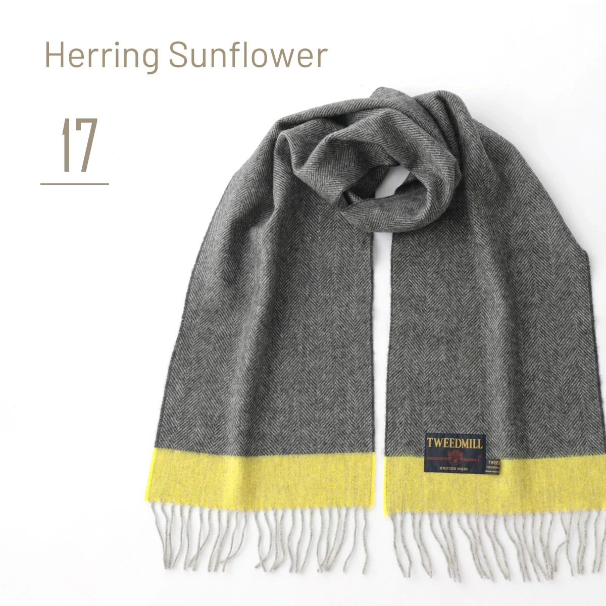 TWEED MILL ツイードミル Tweedmill ラムウール マフラー 30