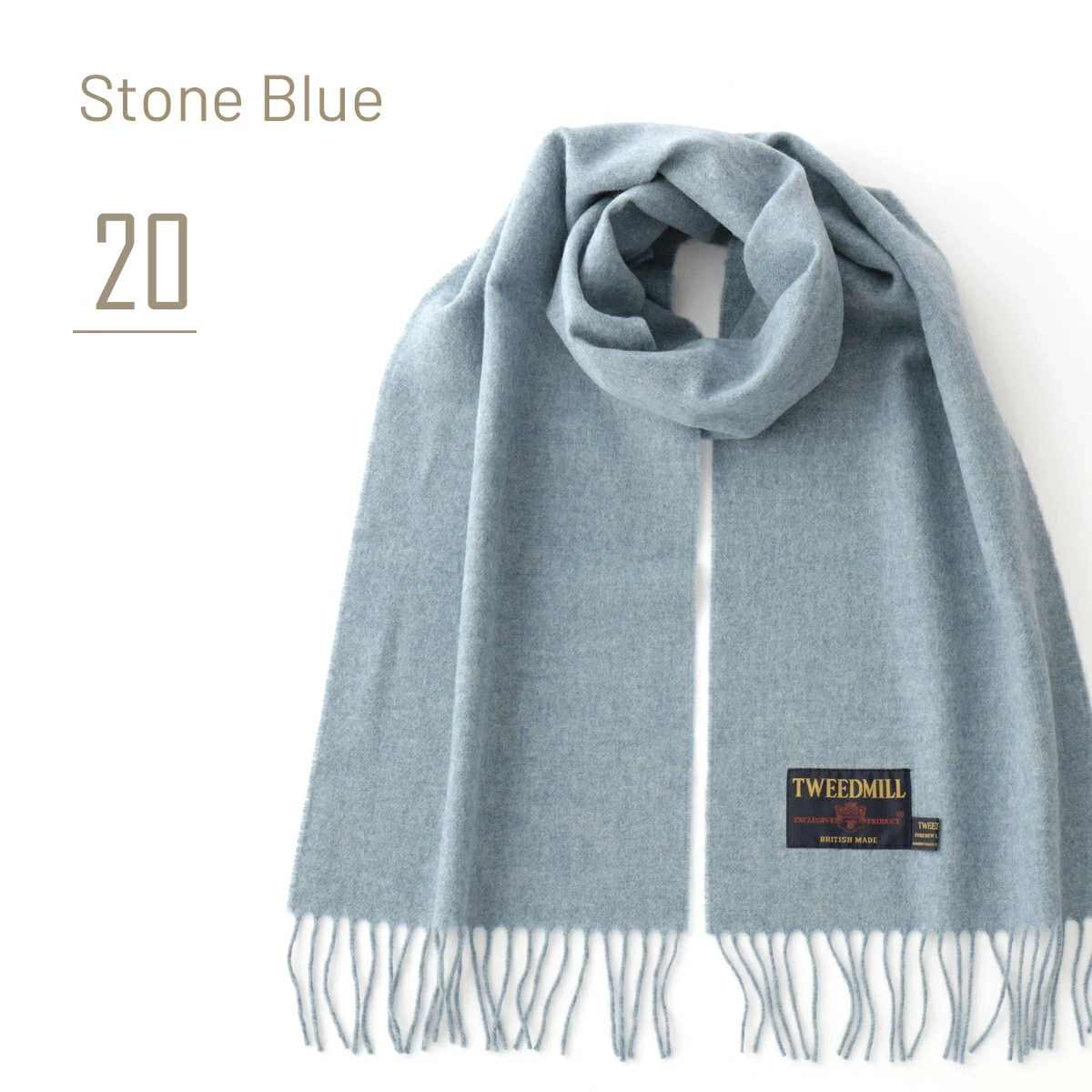 TWEEDMILL｜ラムズ ウール ヘリンボーン ストール 70-190