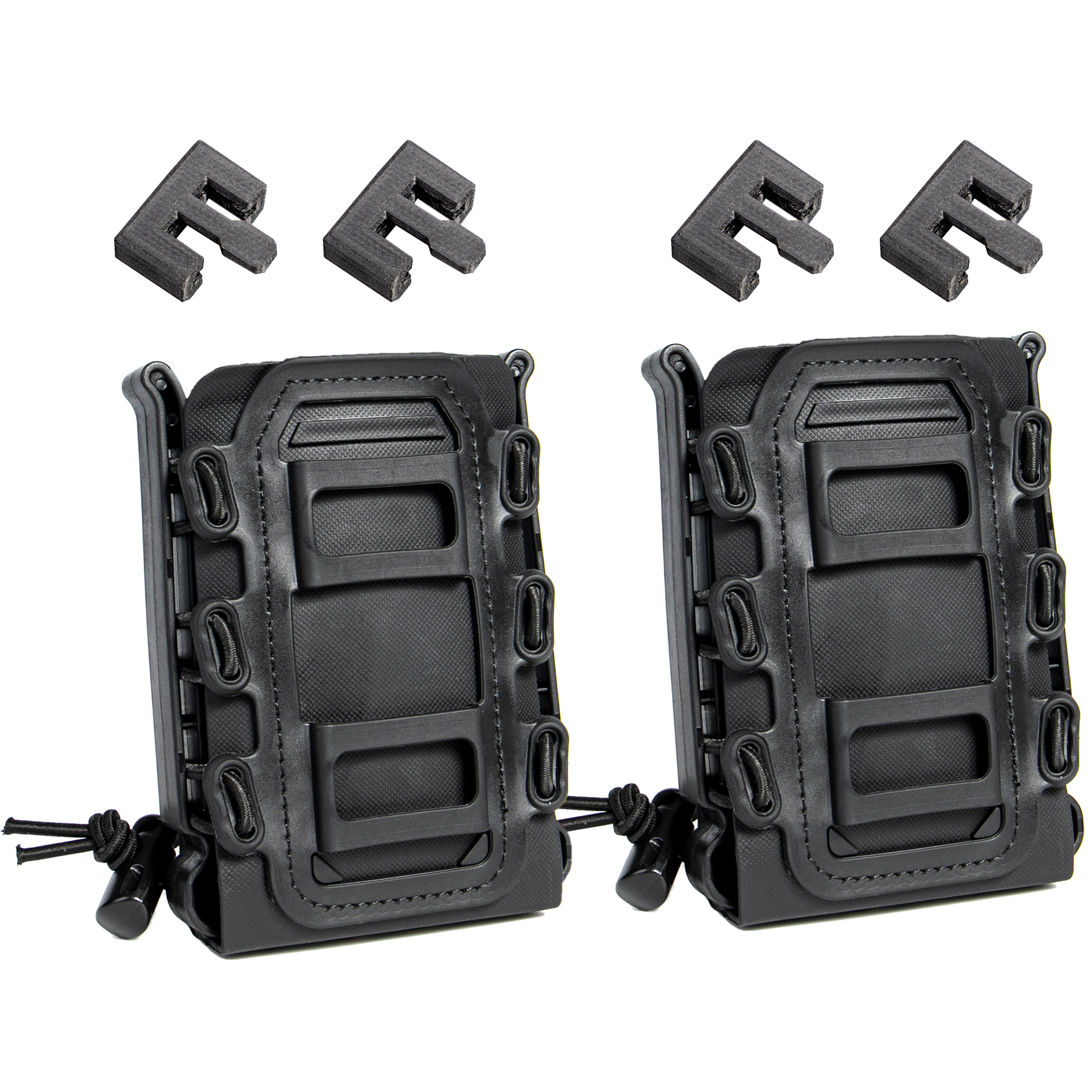 マガジンポーチ 2個セット 留具改良版 オープントップ サバゲー M4 AK