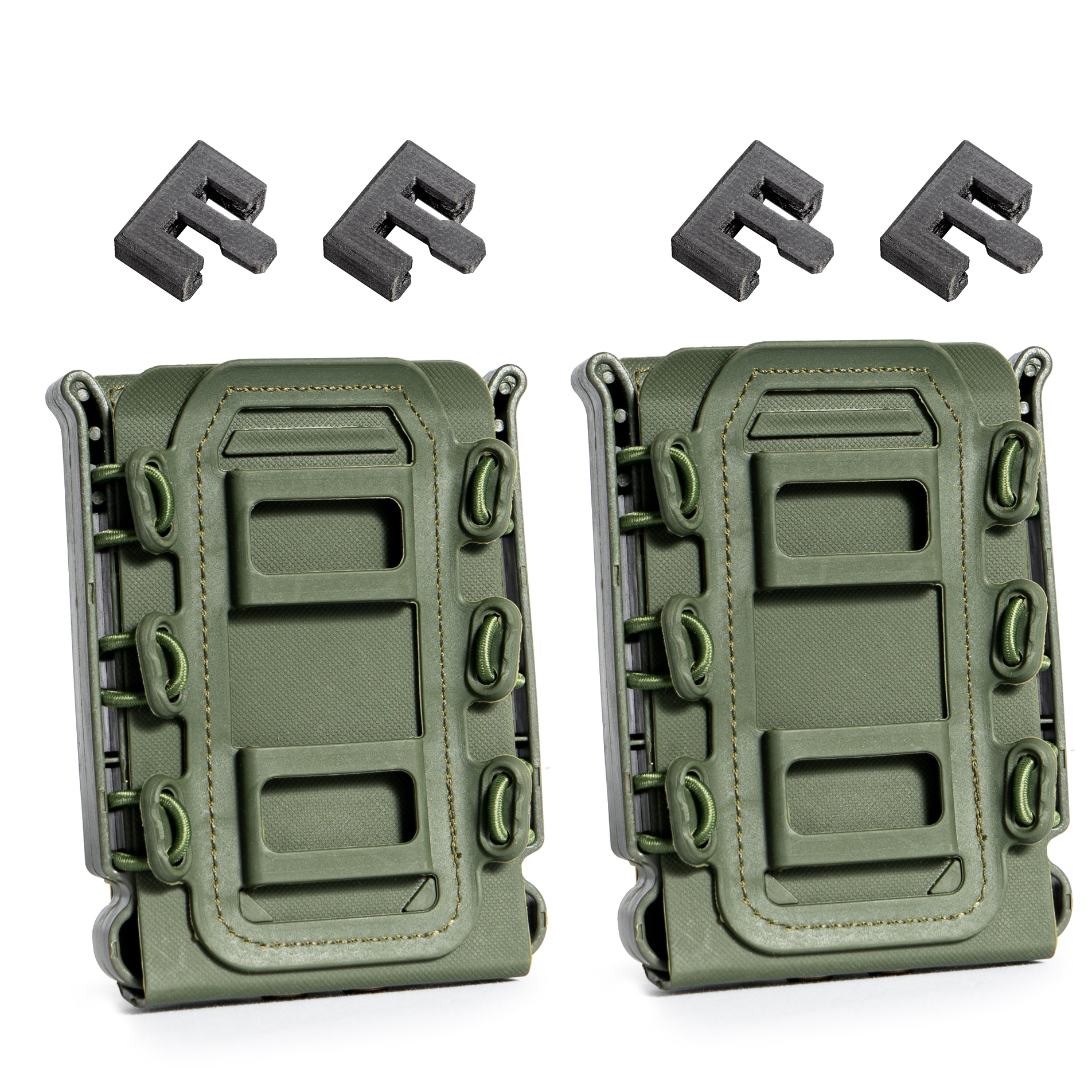マガジンポーチ 2個セット 留具改良版 オープントップ サバゲー M4 AK