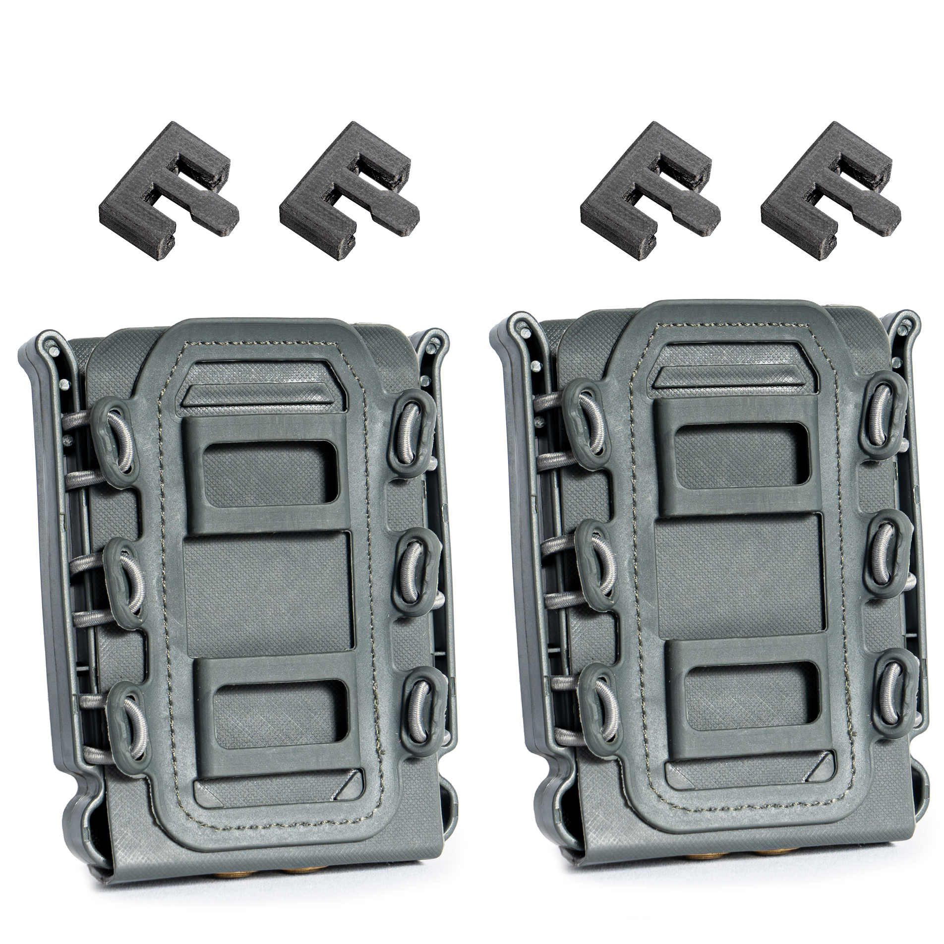マガジンポーチ 2個セット 留具改良版 オープントップ サバゲー M4 AK