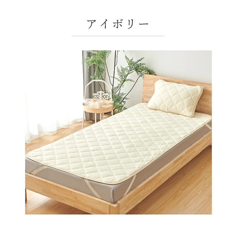 敷きパッド リバーシブル フランネル セミダブル あったか ベッドパッド ベッドシーツ しきぱっと 敷毛布 厚手 オールシーズン 抗菌防臭 洗える 春 夏 秋 冬 | Softime | 12