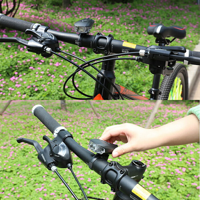 ハンドルライト ロードバイク クロスバイク LED 自転車 照明 USB