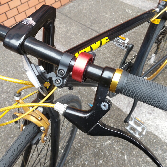 自転車ベル リング型 スタイリッシュ ハンドル径22.2〜22.8mm