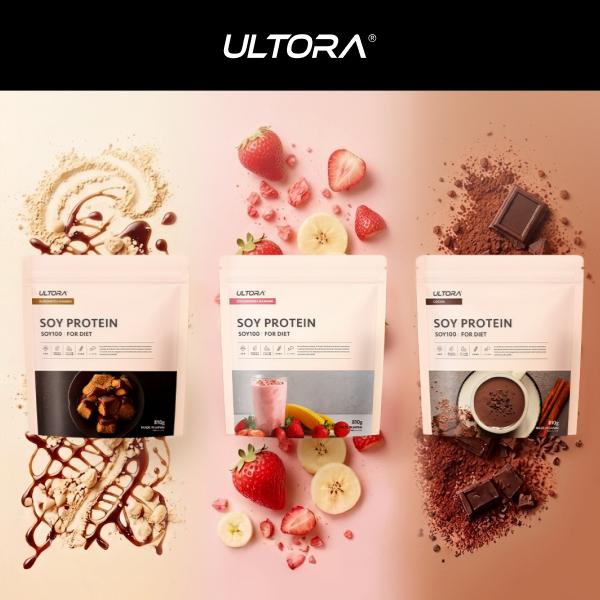 ULTORA ソイプロテイン ULTORA 810g トッピング入り ダイエット