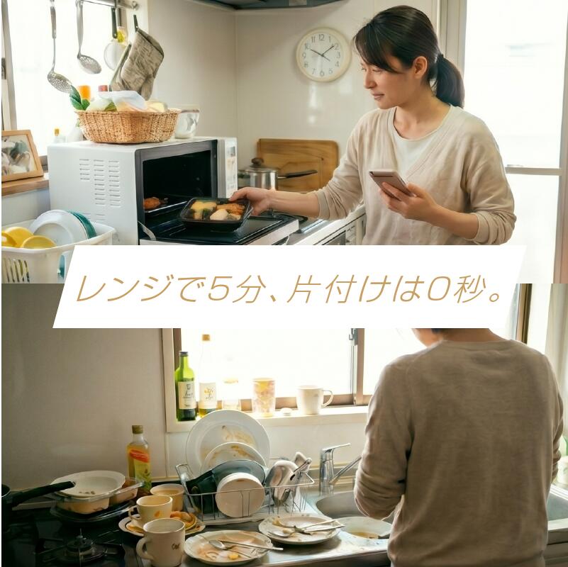 レンジで5分、片付は0秒
