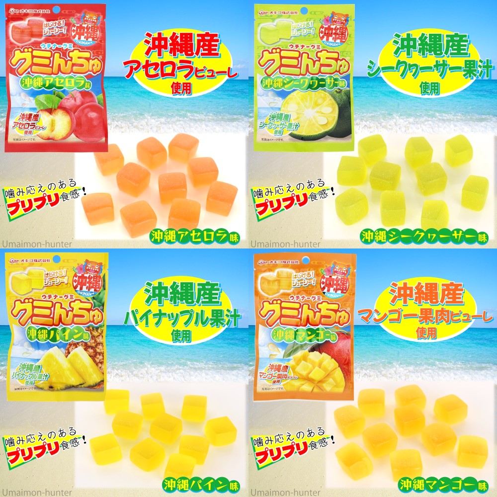 ウチナーグミ グミんちゅ パイン味 マンゴー味 アセロラ味