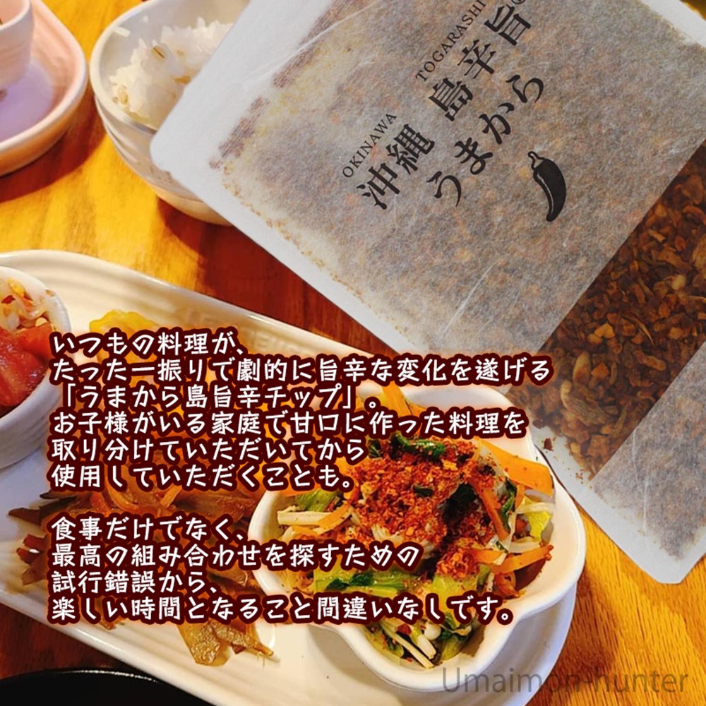 沖縄 島辛旨 うまから100g×10袋 スパイスチップ_2