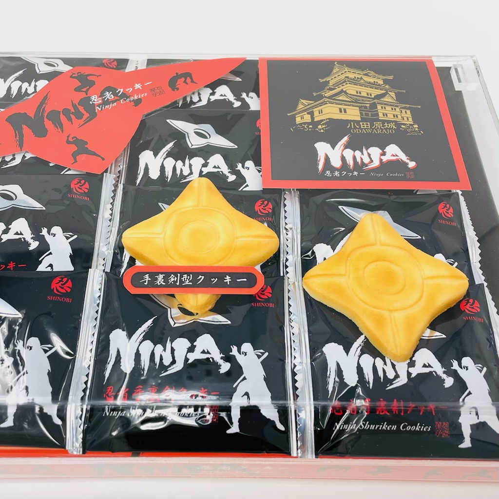 小田原金一　雪中行軍始末　改訂新装版 小田原城クッキー 忍者クッキー 5箱(1箱12個入り)【小田原城お土産