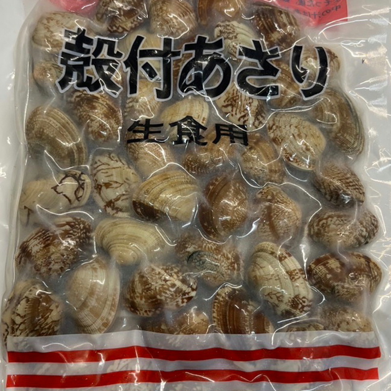あさり （冷凍）殻付 500g【加熱調理済み・解凍後そのままお召し上がり