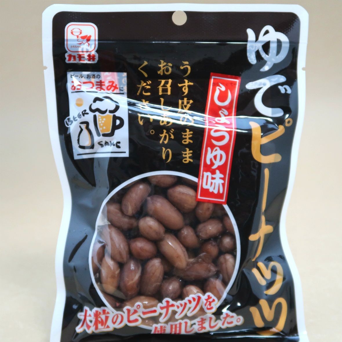 カモ井 ゆでピーナッツ 80g 新含気調理食品 ゆで落花生 : 3390006