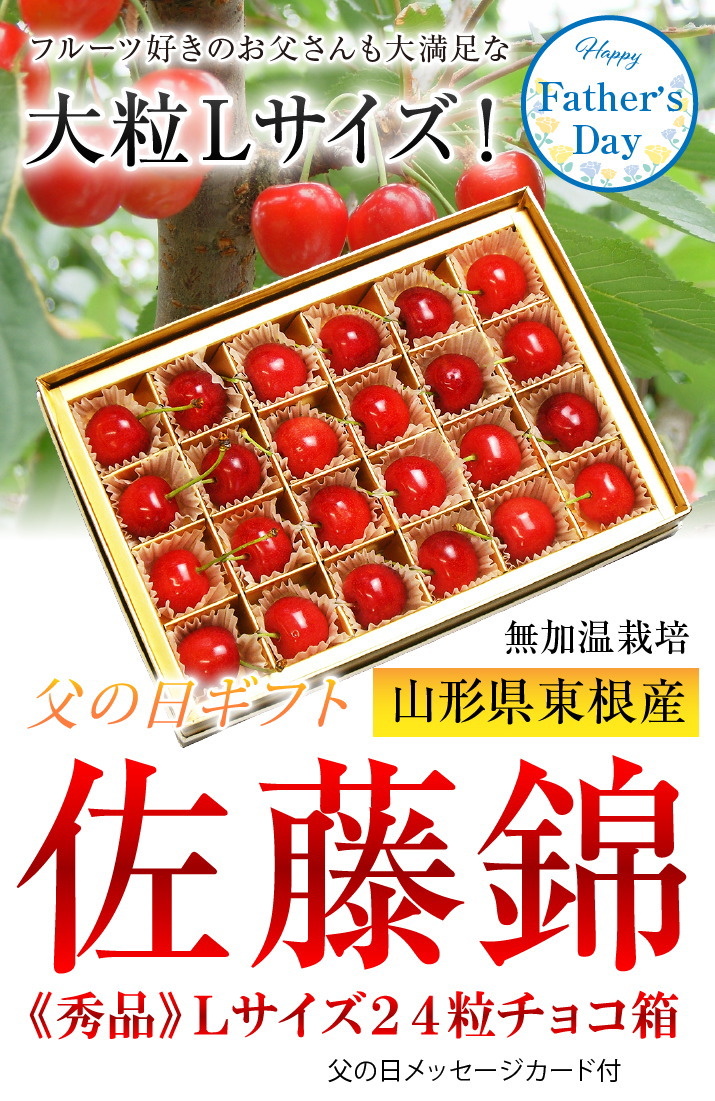 大父1【まるで宝石箱！父の日などの特別ギフト】さくらんぼ特別BOX【3L粒】 父14【まるで宝石箱！父の日などの特別ギフト】さくらんぼ特別