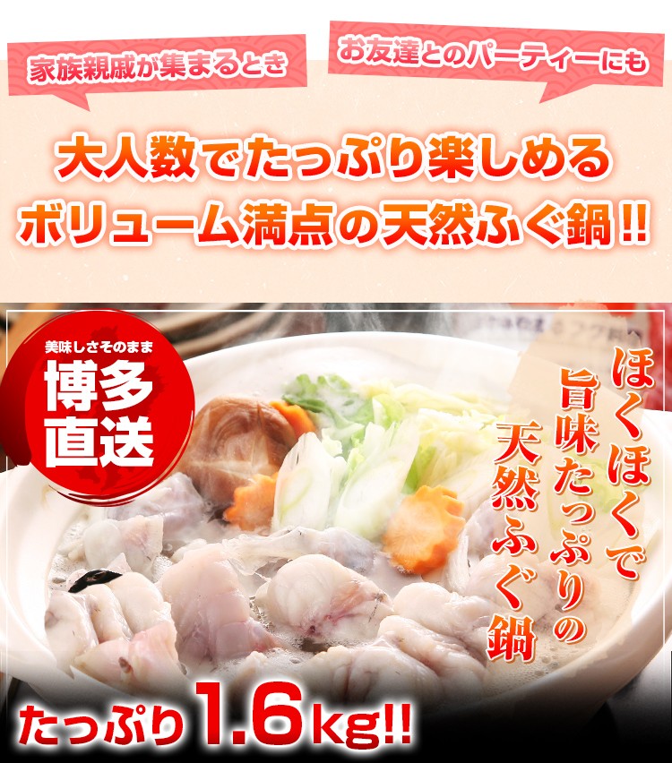 海鮮 天然ふぐ鍋 セット 8〜10人前