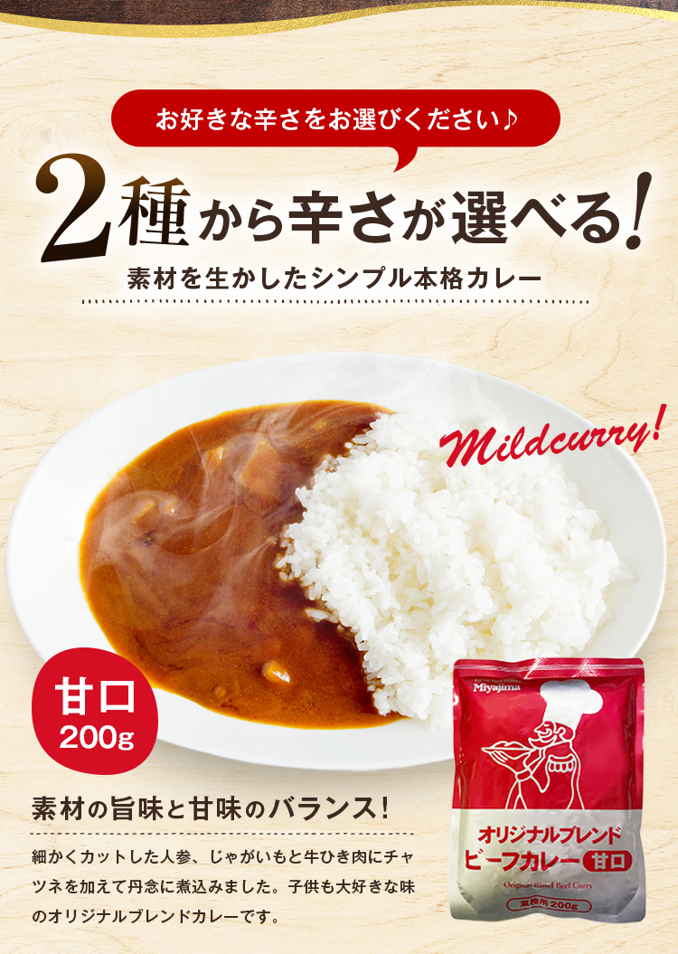 ビーフカレー 200g×4袋 甘口 辛口 選べる オリジナルブレンド 送料無料 カレー レトルト 食品 業務用 ご飯のお供 ご当地 備蓄 うま味  [メール便]