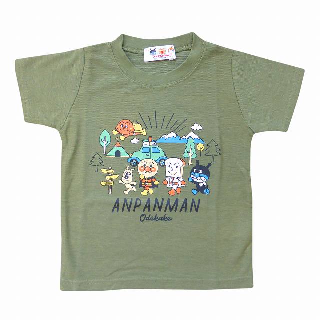 半袖Tシャツ ベビー 男の子 女の子 アンパンマン ドライ機能 吸汗 速乾 サックス カーキ 90 95 100【送料無料】  :J-K-TA3118-00-par:馬一商店 - 通販 - Yahoo!ショッピング