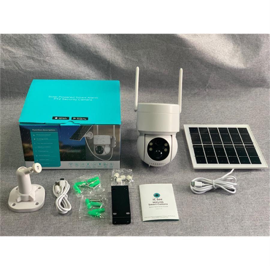防犯カメラ ソーラー ワイヤレス 屋外 400万画素 WIFI ソーラー監視カメラ 無線 防水 動作検知 防犯灯付き 監視カメラ 電源不要 工事不要 ソーラー監視カメラ |  | 02