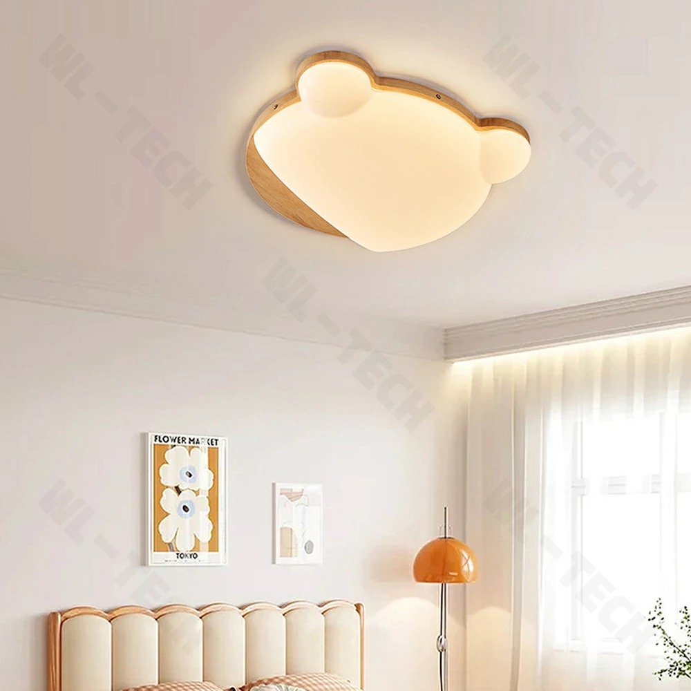 木製　星型シーリングライト 調光機能付き　子供部屋 木製 星型シーリングライト 調光機能付き 子供部屋